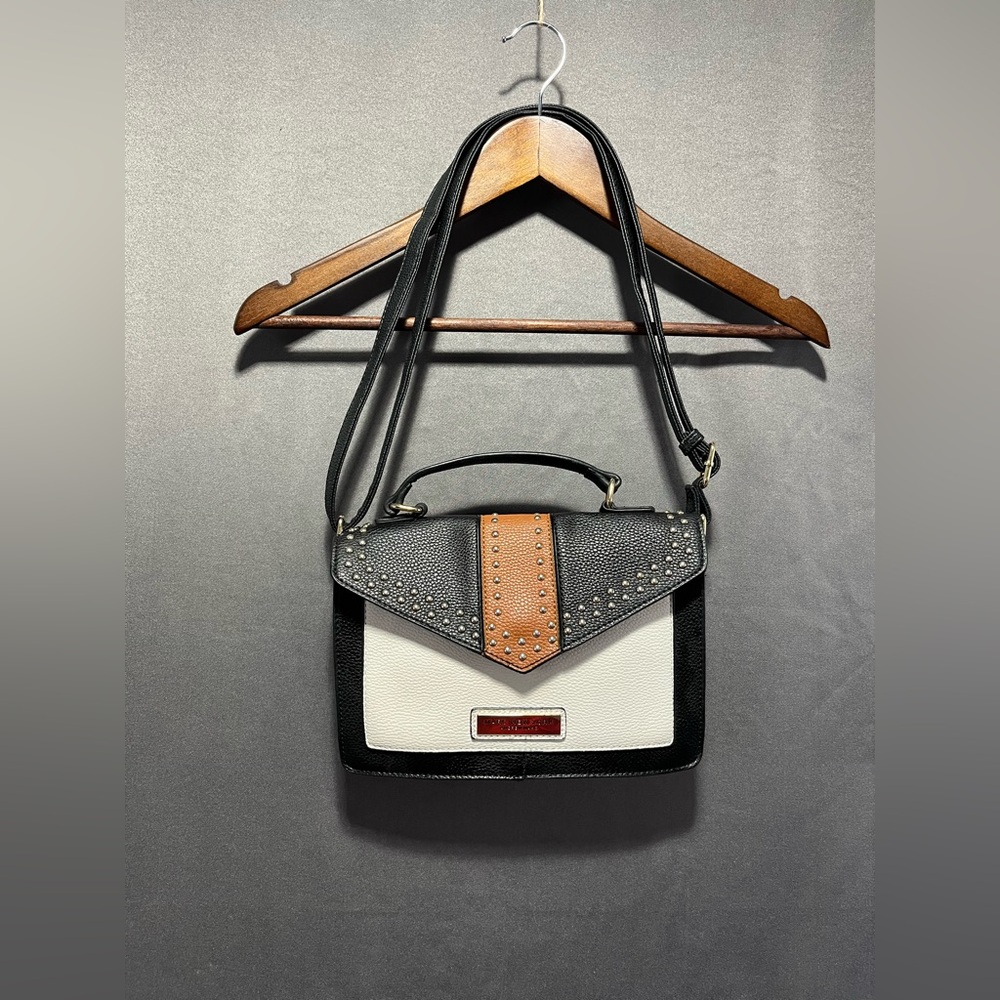 Marc New York - Andrew Marc - Black, Brown, White, Studded - Cross Body Bag